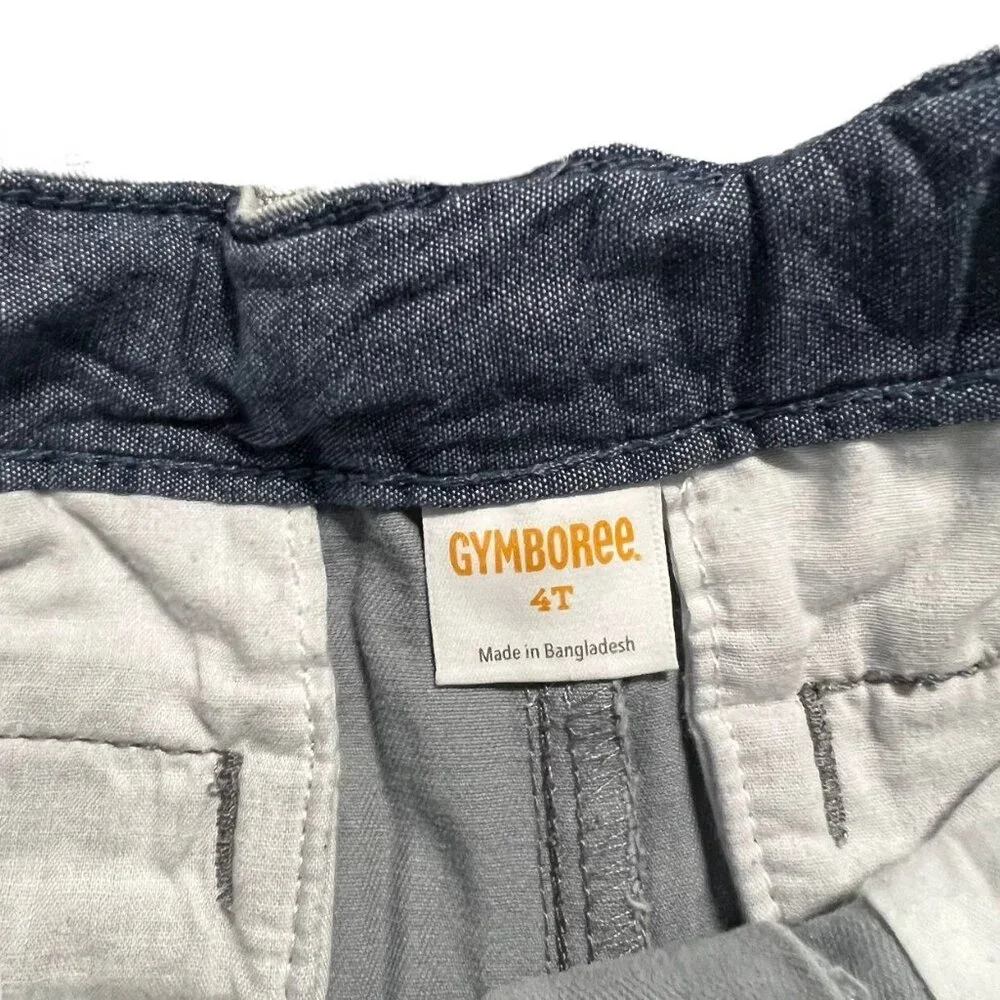 Gymboree 4T Embroidered Skull & Anchor Shorts